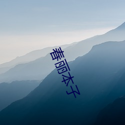 春(春)丽(麗)本(本)子(子)