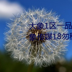大象1区(qū)一品(pǐn)二(èr)品精区幸福如意大象传(chuán)媒18勿(wù)秘密入(rù)