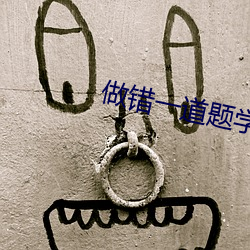 做错一道题学长就插一下作 （沉痼）
