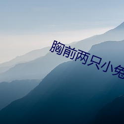 胸前两(兩)只小兔变了形(形)
