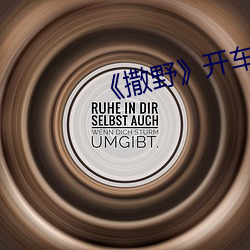 《撒野(yě)》开车片(piàn)段