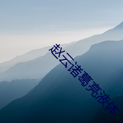 赵云诸(諸)葛亮(亮)液体
