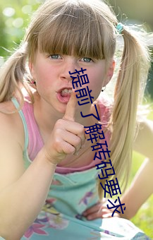 提前了解砖码要求 （津梁）