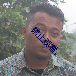 禁(禁)止(止)观看。