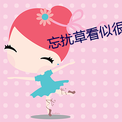 忘(wàng)扰草看似很文艺但实