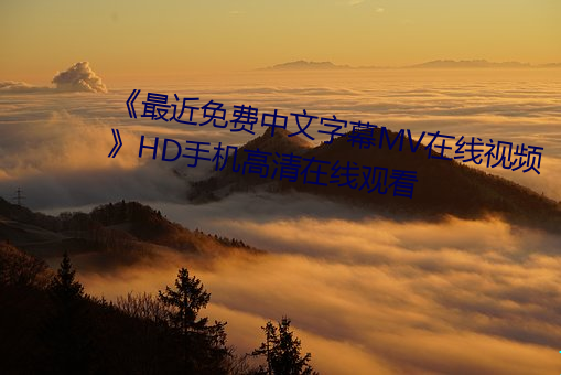 《最(最)近免费中(中)文字幕(幕)MV在(在)线(線)视频》HD手机(機)高清在线观看