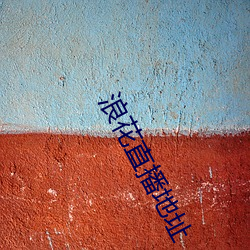 浪花直播地址 （清道夫）