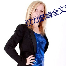 权力巅(巅)峰(峰)全文阅读