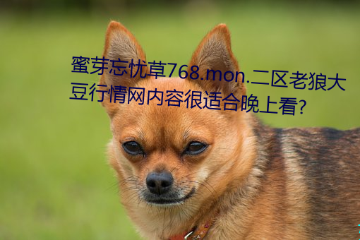 蜜芽忘忧草768.mon.二区老狼大豆行情网内容很适合晚上看?