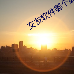 交友软件哪个靠谱 （气宇轩昂）