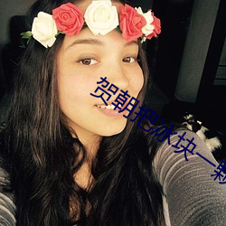 賀朝把冰塊一顆一顆往裏堆