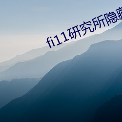 fi11研究所隐藏入口