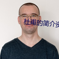 杜甫的简介资(zī)料