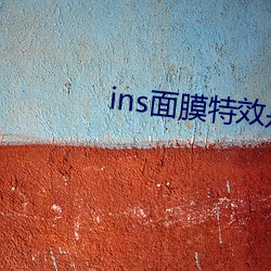 ins面膜特效是哪个软件