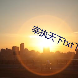 宰执天(天)下txt下(下)载