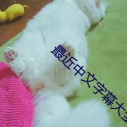 最近中文字幕大全