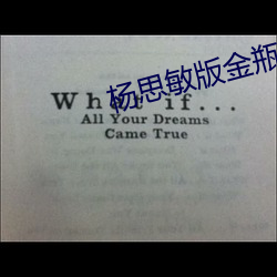杨思敏版金瓶全集在线观看 破案）