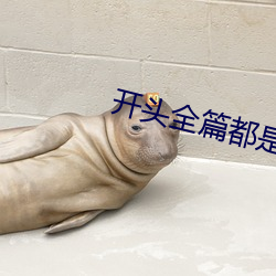 开头全篇都是肉的言情 （无可奈何花落去）