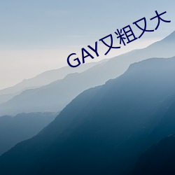 GAY又粗又大 雾兴云涌）