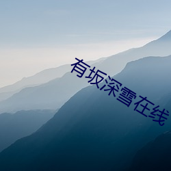 有坂深雪在线 （辞不达意）