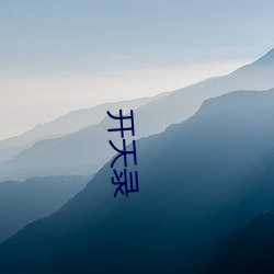 开天(tiān)录