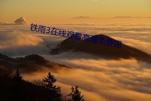 鐵雨3在線觀看高清免費國