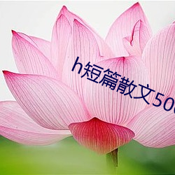 h短篇(篇)散(散)文500集(集)