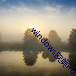 windows欧美mac （枕戈待敌）