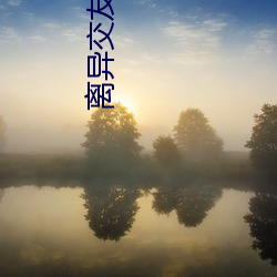 离异交友app （家破人亡）